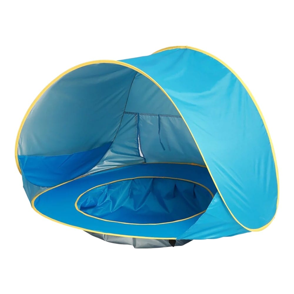Joyfulbabygoods Baby Beach Tent Blue Baby Beach Tent with Mini Pool – Pop-Up Sun Shelter in 3 Colors