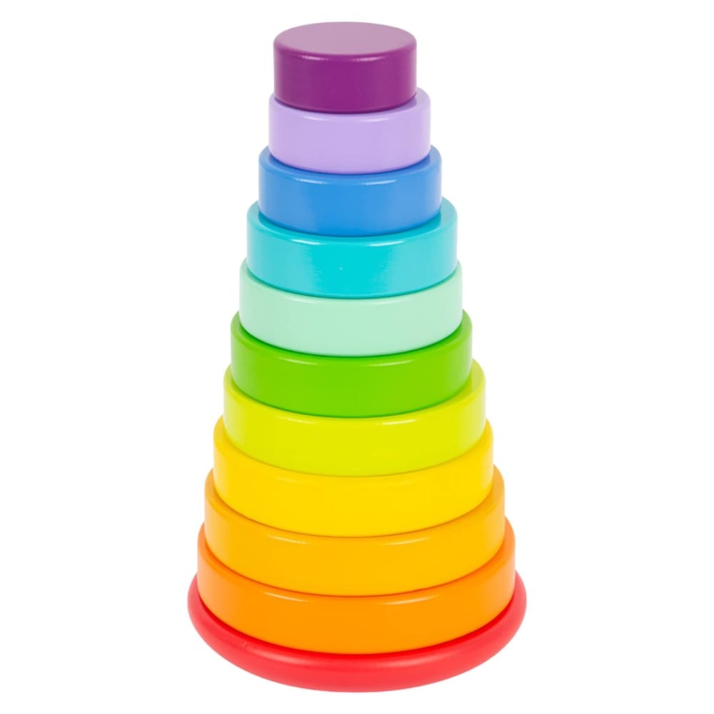 Joyfulbabygoods Construction Kit Stacking tower Stackable Wooden Blocks & Nesting Toys for Toddlers