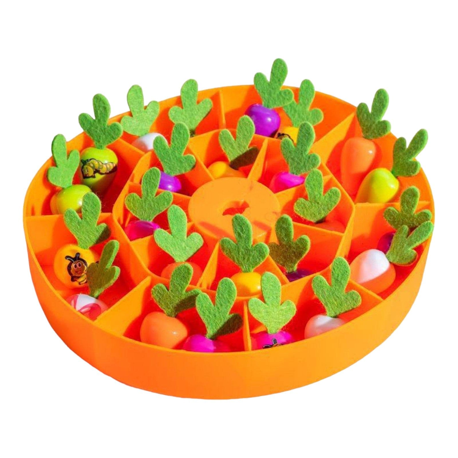 Joyfulbabygoods Farm Toy Carrot Harvest Memory Game with Colorful Vegetables
