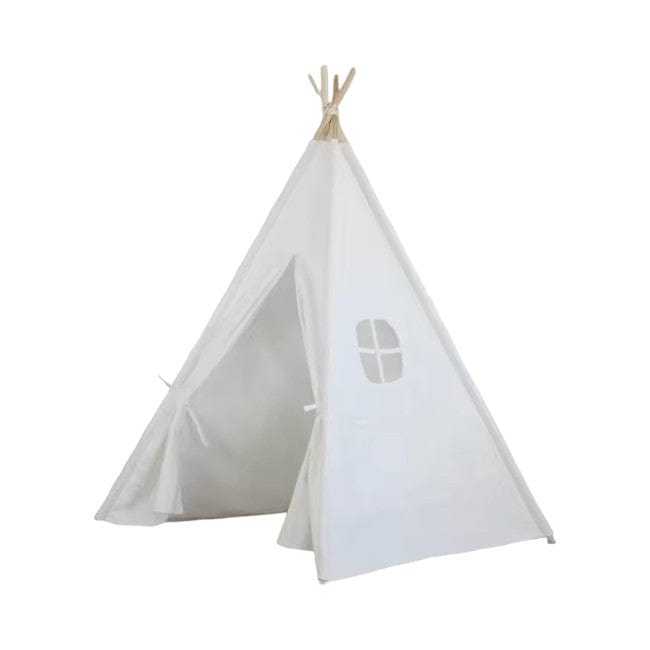 Joyfulbabygoods Teepee Tent Foldable Cotton Canvas Kids Teepee Tent for Indoor Outdoor Play