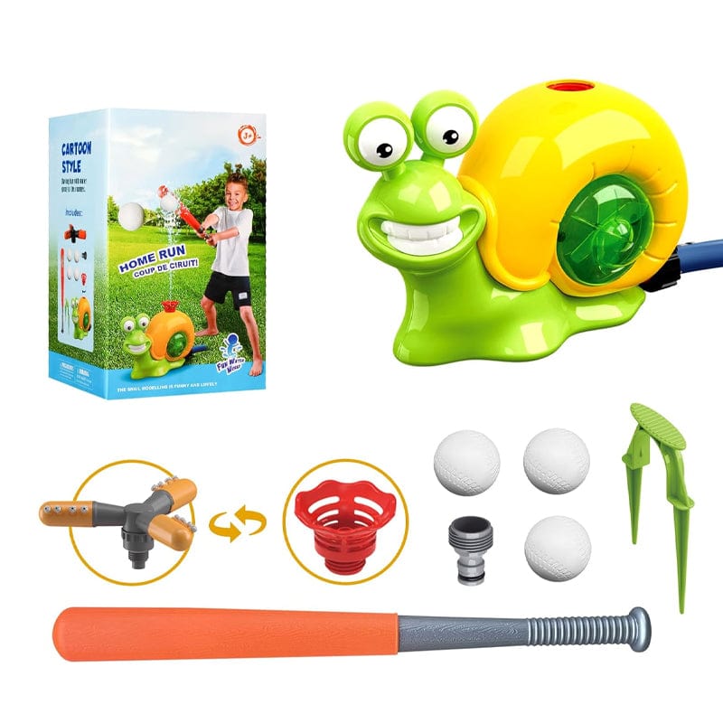 Joyfulbabygoods Water Baseball Sprinkler 2-in-1 Water Baseball Sprinkler Toy with Rotating Head for Kids
