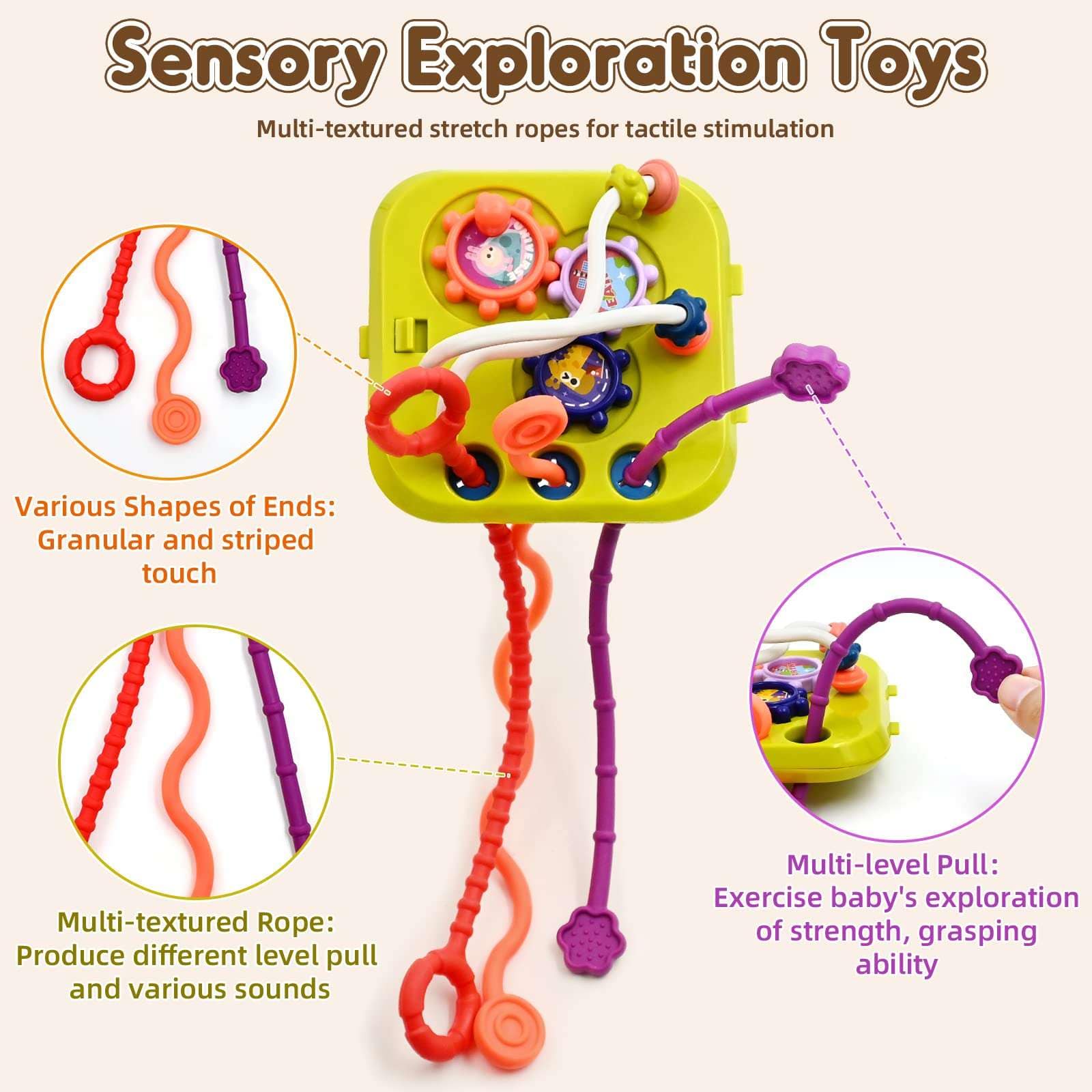 Joyfulbabygoods 7 in 1 Toy Baby Educational Toy 7-in-1, Activity Cube for 18-36 Months