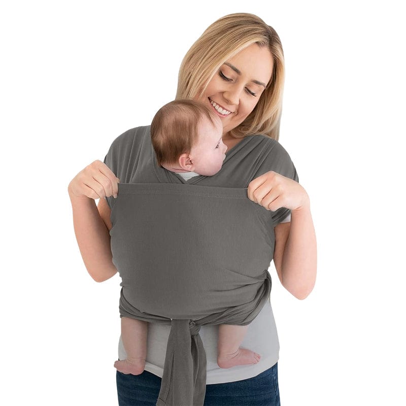 Joyfulbabygoods Adjustable Baby Sling Grey Adjustable Baby Sling with Cross-Strap Design for Posture and Support