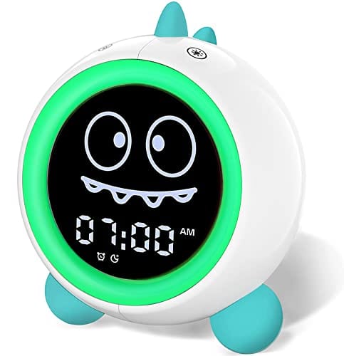 Joyfulbabygoods Alarm Clock Toddler Sleep Training Clock with Night Light, Sounds & Wake Indicator
