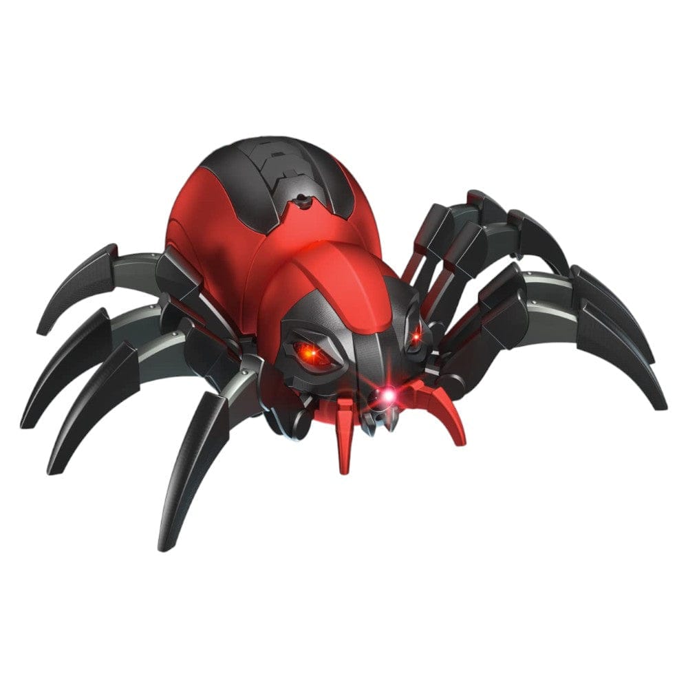 Joyfulbabygoods araignée télécommandée Red Remote Control Spider Toy with LED, Sounds & Moving Legs