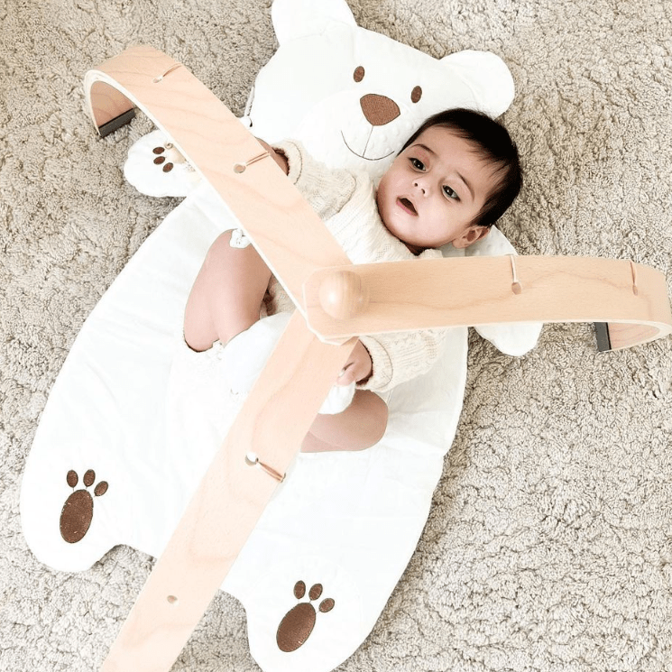 Joyfulbabygoods Baby Gym Play Arch Baby Gym with Hanging Toys, Multi-Texture Attachments