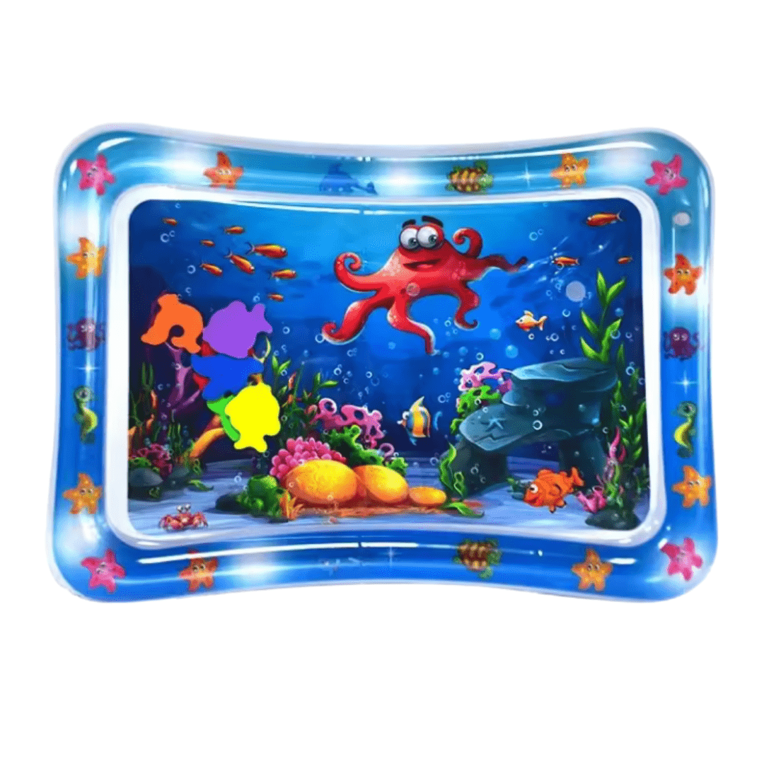 Joyfulbabygoods Baby Play Mat First Design Inflatable Tummy Time Water Mat for Babies, 26×20in Sensory Surface