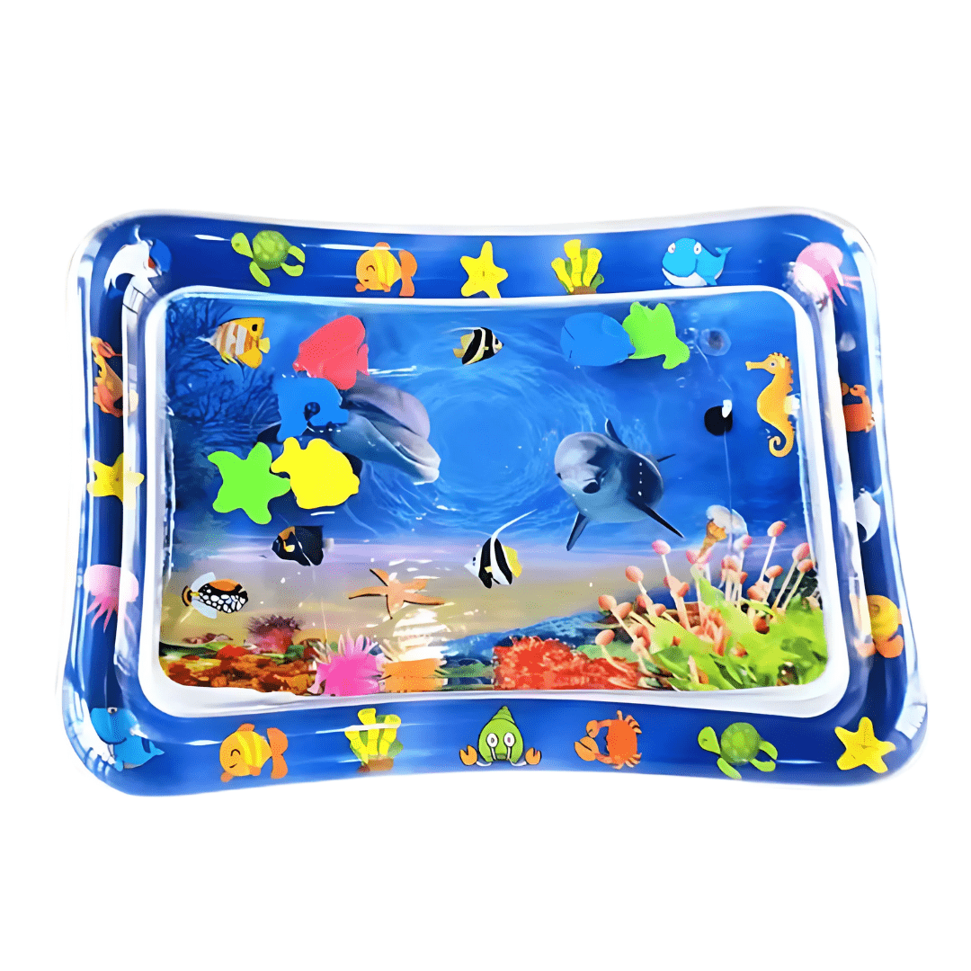 Joyfulbabygoods Baby Play Mat Second Design Inflatable Tummy Time Water Mat for Babies, 26×20in Sensory Surface