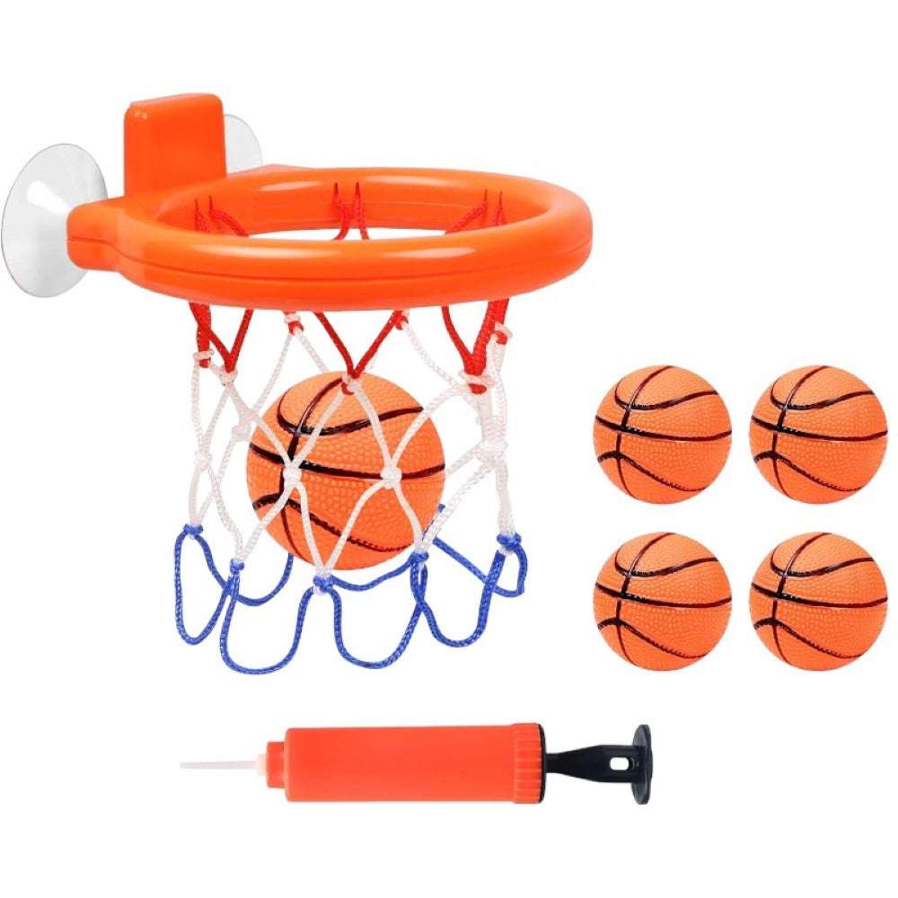 Joyfulbabygoods Basketball Hoop Inflatable Hoop Baby Basketball Hoop with Suction Cups Mini Balls Included