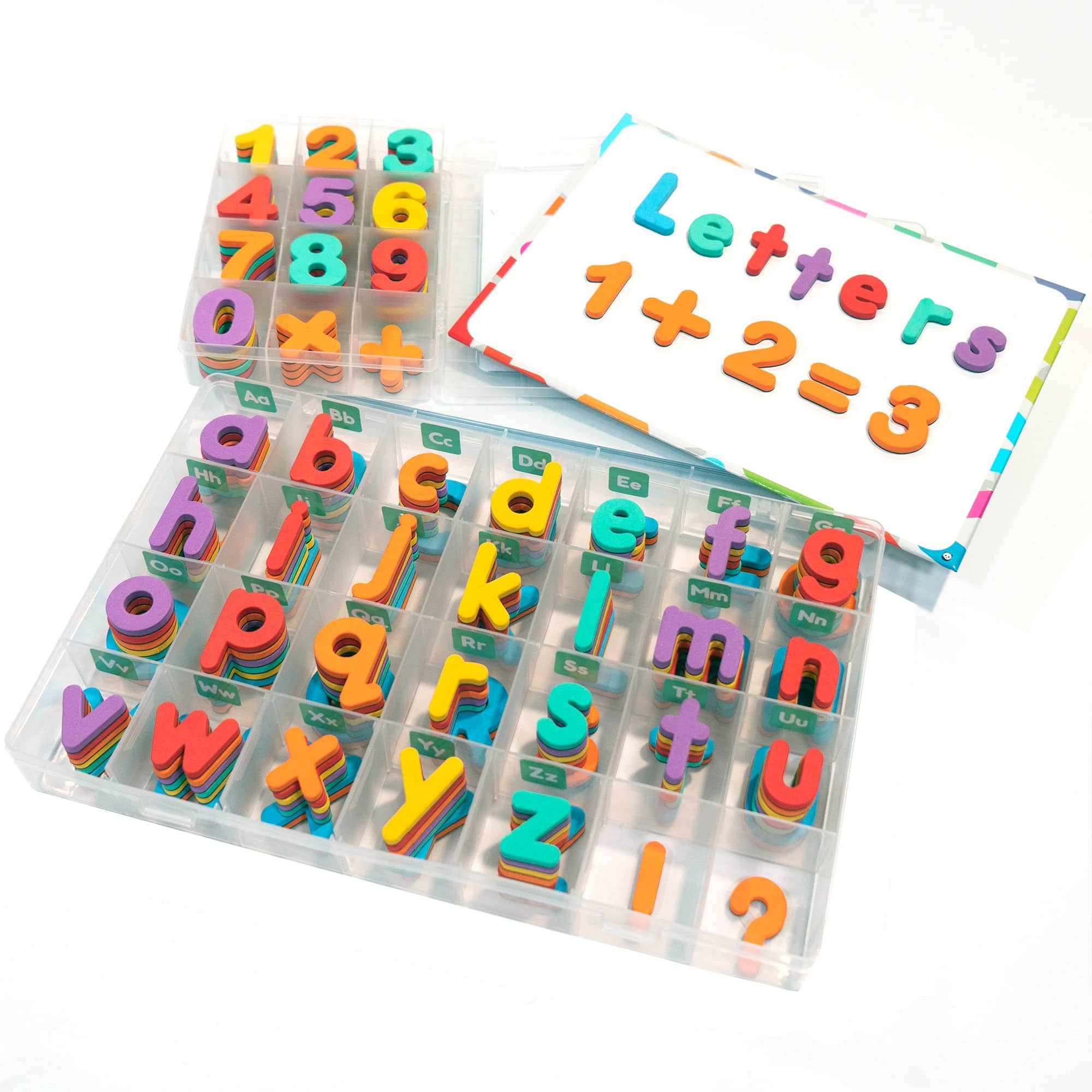 Joyfulbabygoods board game Magnetic Letters & Numbers Set 182 Letters, 81 Symbols & Board