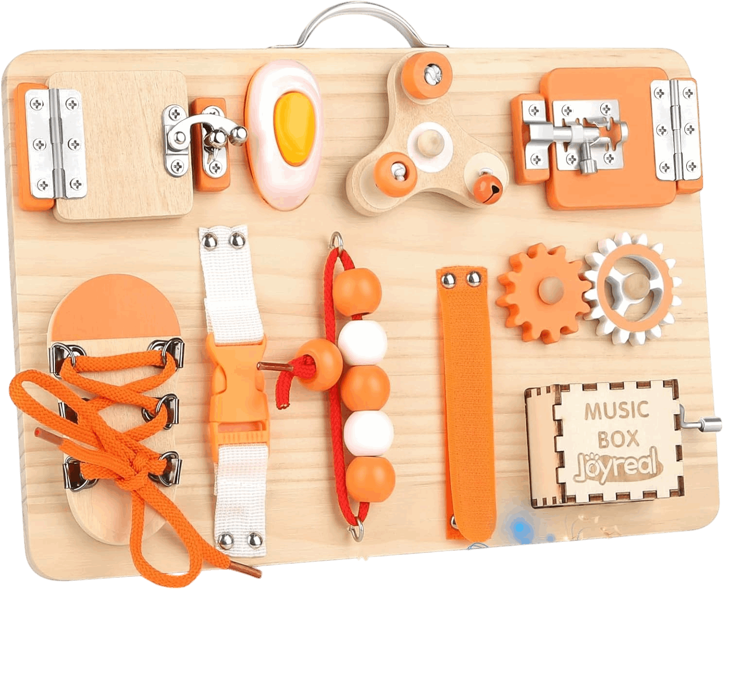 Joyfulbabygoods Busy board Multicolore Montessori Busy Board - Interactive Activity Panel for Toddlers 1-3