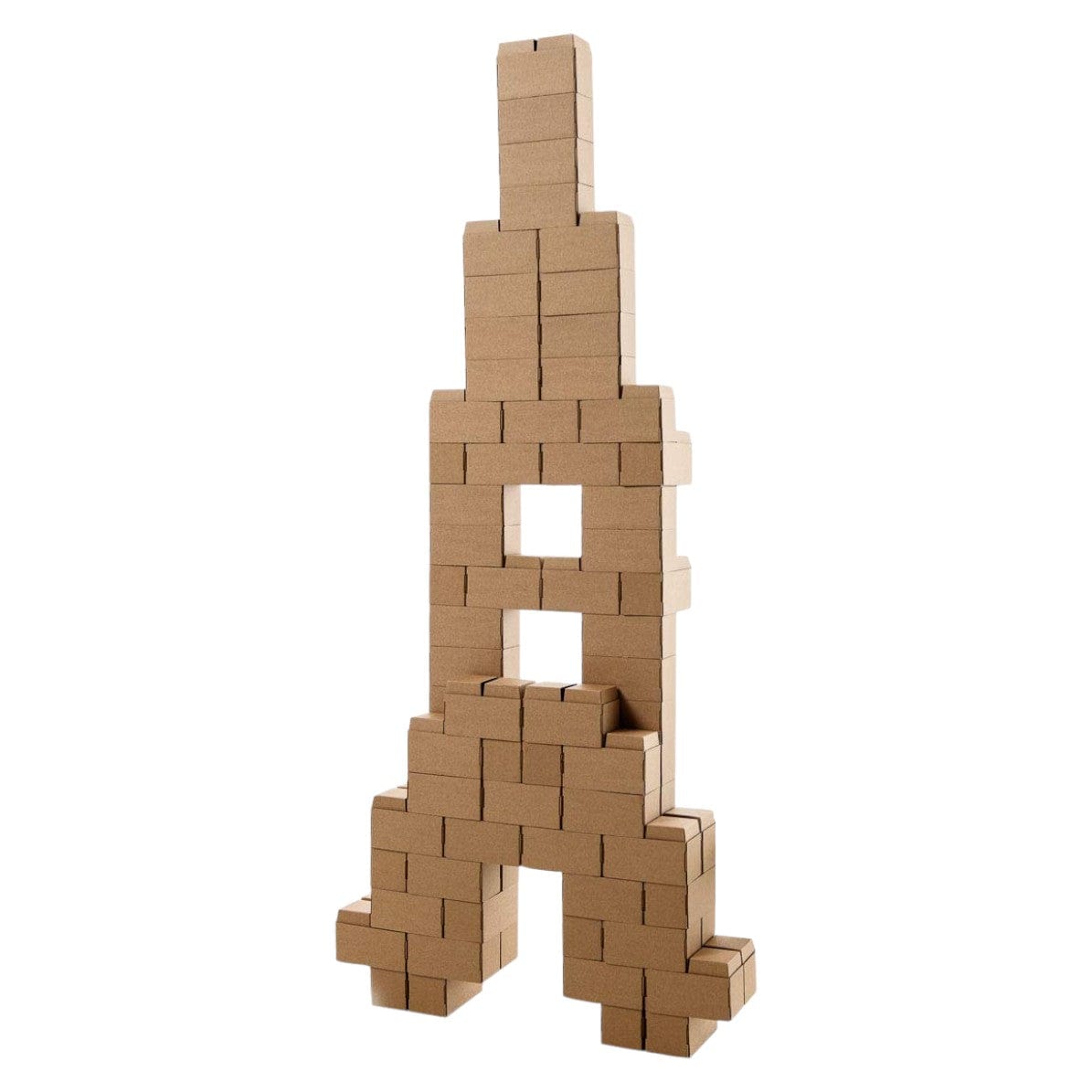 Joyfulbabygoods Construction Block XXL Stackable Cardboard Blocks – Different Sets of Interlocking Bricks