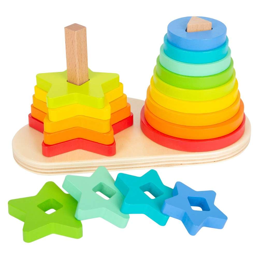 Joyfulbabygoods Construction Kit Mounting set Stackable Wooden Blocks & Nesting Toys for Toddlers