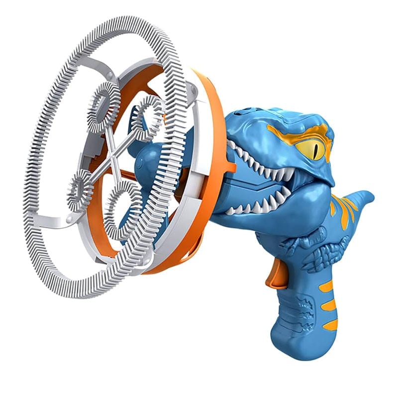 Joyfulbabygoods Dinosaur Bubble Blaster Blue Dinosaur Bubble Blaster for Kids, 1000 Bubbles per Minute Lightweight