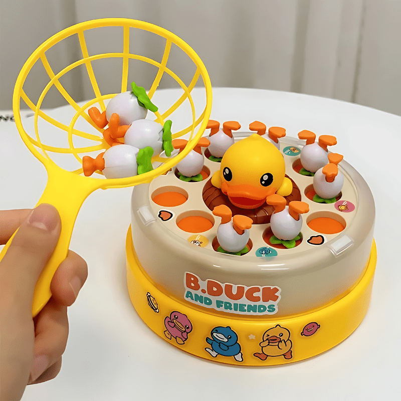 Joyfulbabygoods Duck Catching Game Interactive Duck Catching Game with Popping Action and Music