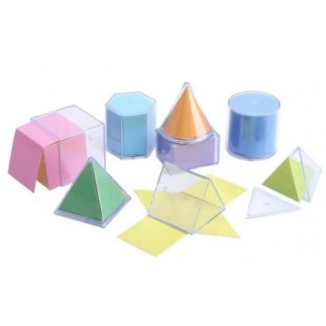 Joyfulbabygoods geometric assembly Transparent 3D Geometric Shapes – Hands-On Math & STEM Learning
