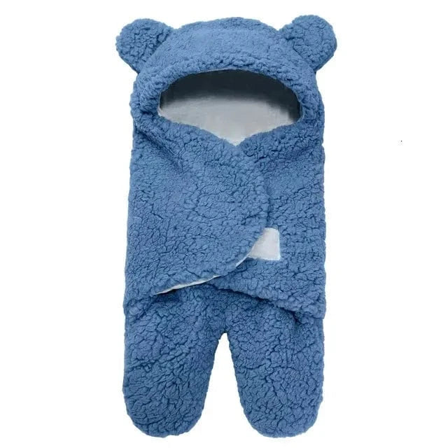 Joyfulbabygoods Nid d'Ange Blue / 0-3 Months Winter Baby Swaddle, 0-6M, Multiple Colors, Warm Wrap