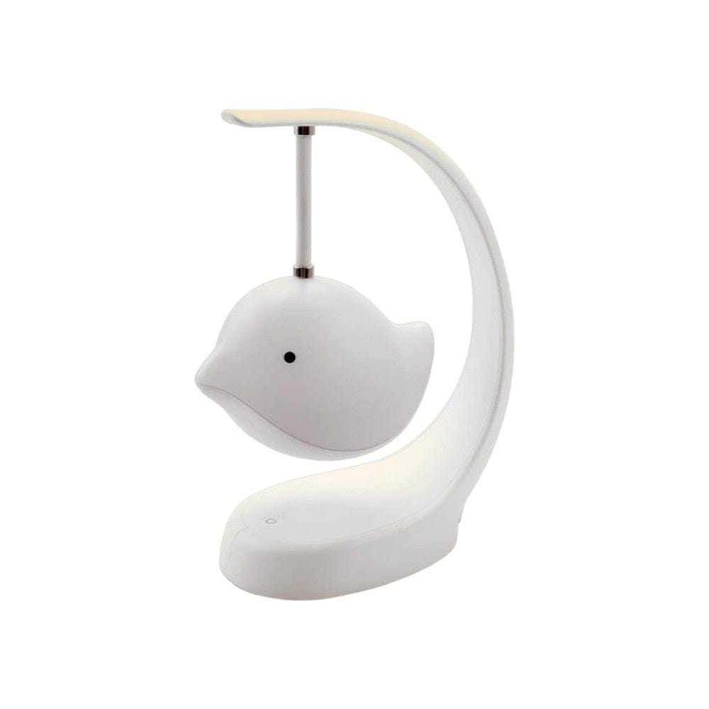 Joyfulbabygoods Night light White Touch-Control LED Lamp with Adjustable Brightness & Bluetooth Audio