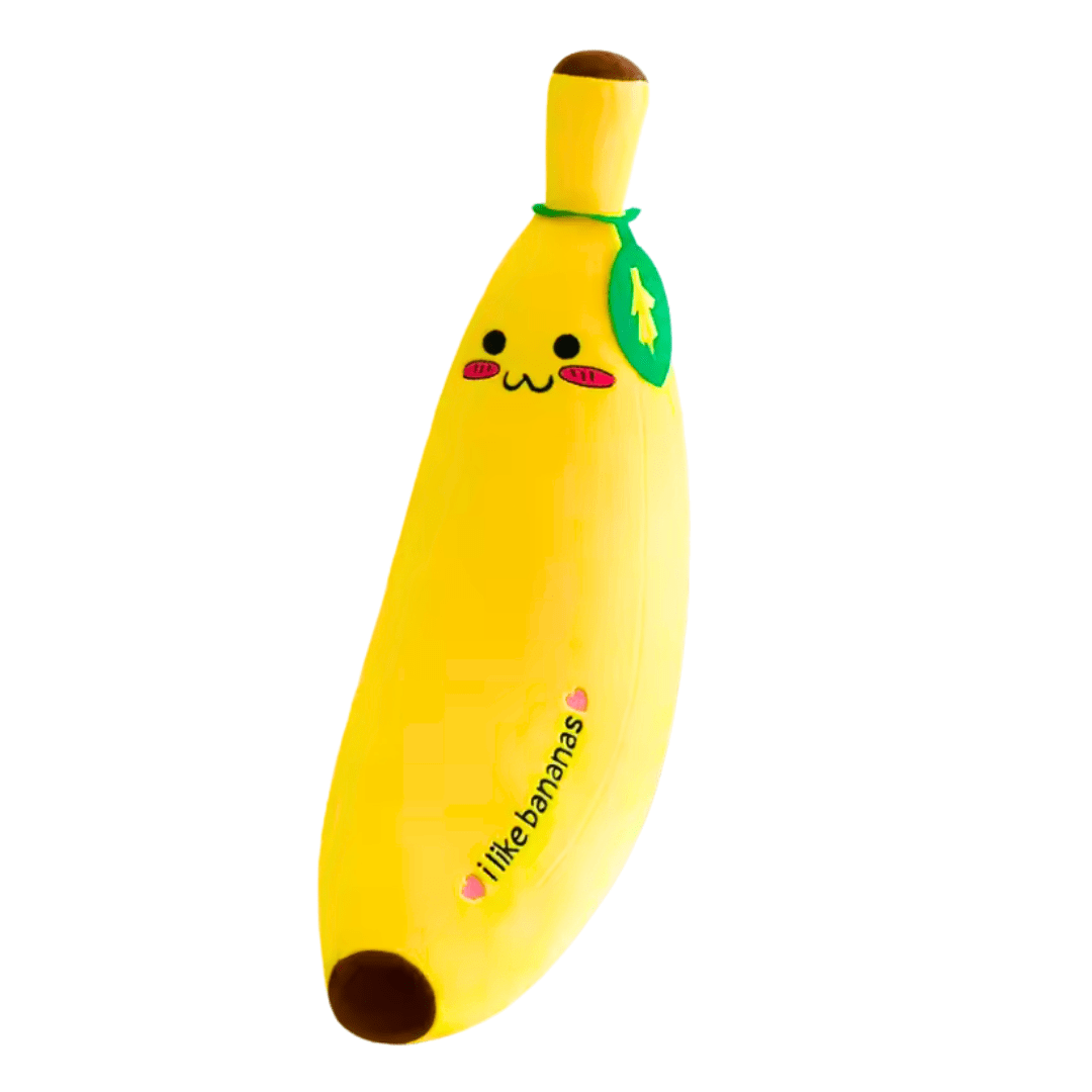 Joyfulbabygoods Plush Pillow 13.8 inches Happy Banana Plush Pillow – 4 Sizes (13.8, 19.7, 27.6, 31.5 inches)