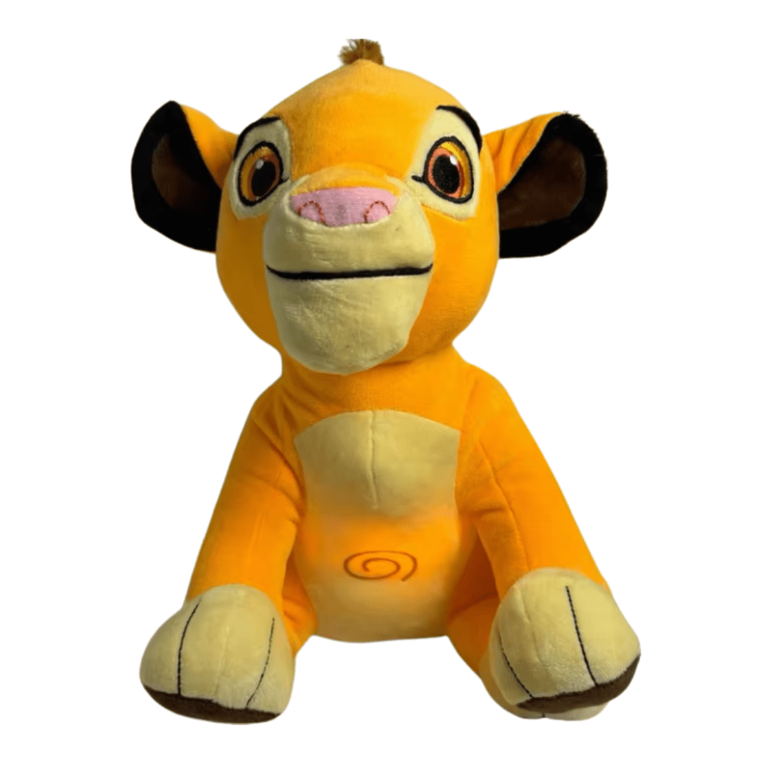 Joyfulbabygoods Plush Toy Baby Lion Breathing Plush Toy, Interactive Light, Music and 4 Speed Rhythm Modes