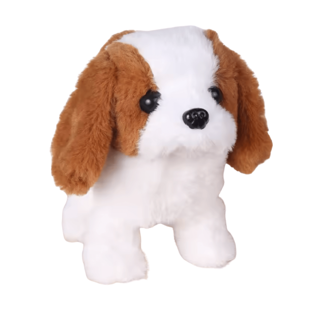 Joyfulbabygoods Plush Toy Corgi Walking Plush Dog Toy with Bark Sound, Moving Ears – Battery-Operated
