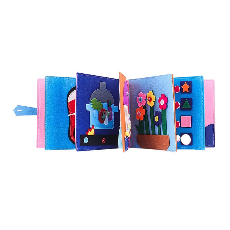 Joyfulbabygoods Quiet Book Quiet Book for Toddlers, 6 Pages, 12 Activity Boards