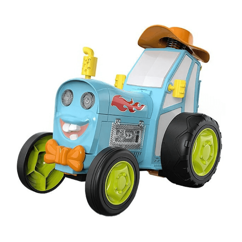 Joyfulbabygoods RC Car Blue Remote Control Jumping Stunt Car – RC Car with Lights and Music