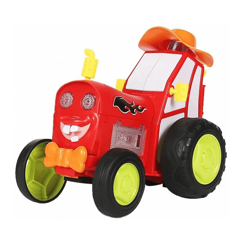 Joyfulbabygoods RC Car Red Remote Control Jumping Stunt Car – RC Car with Lights and Music