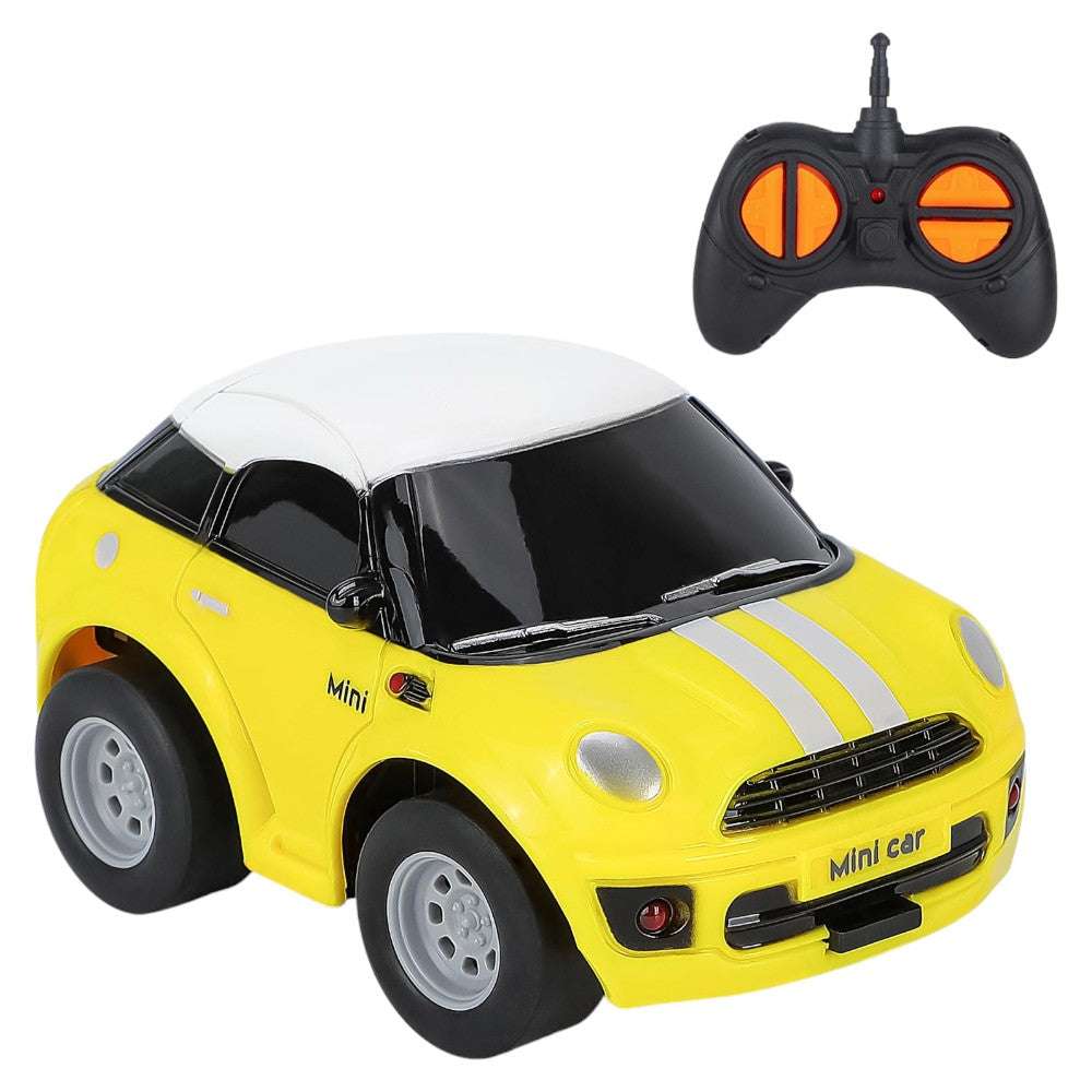 Joyfulbabygoods RC Car Yellow Mini RC Race Car Fast, Durable, Multi-Mode Remote Toy for Kids 3+