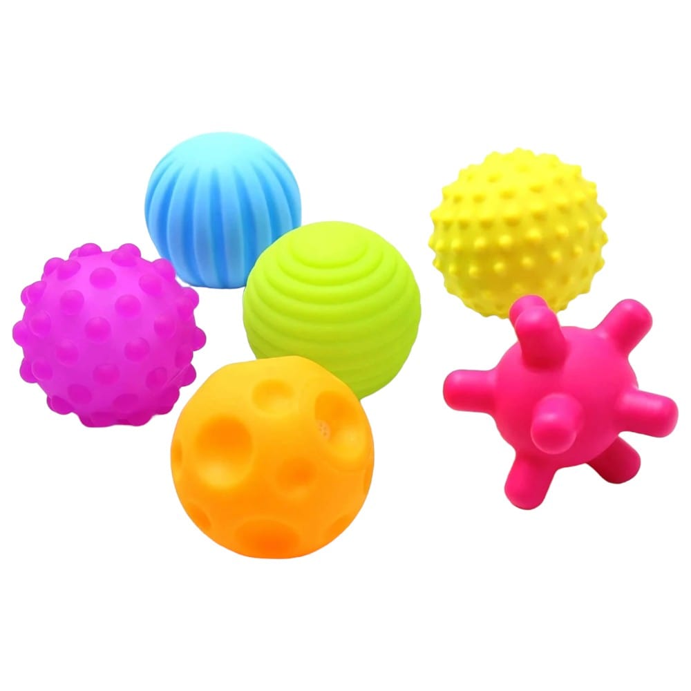 Joyfulbabygoods Sensory balls Silicone Rattle Balls, Multi-Textured Grip and Acoustic Stimulation
