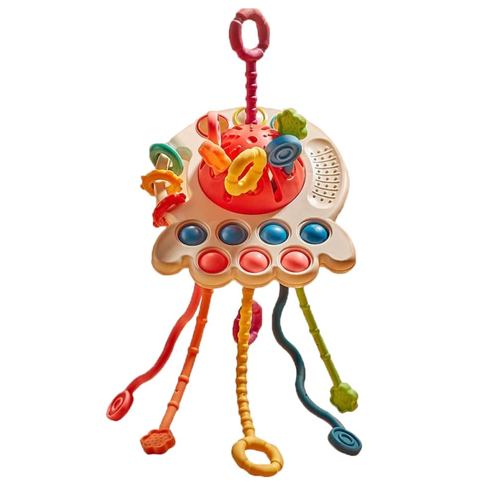 Joyfulbabygoods Sensory Toy Red Sensory Toy 1 Year, Fine Motor Skills, 6-18 Months Multicolor