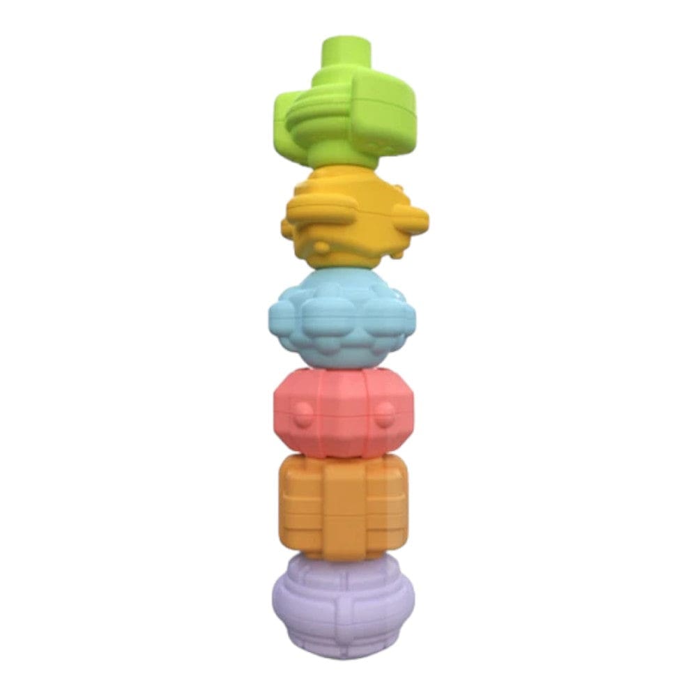 Joyfulbabygoods Shape Sorting Toy Montessori Baby Shape Sorter with Sensory Bin and Textured Blocks