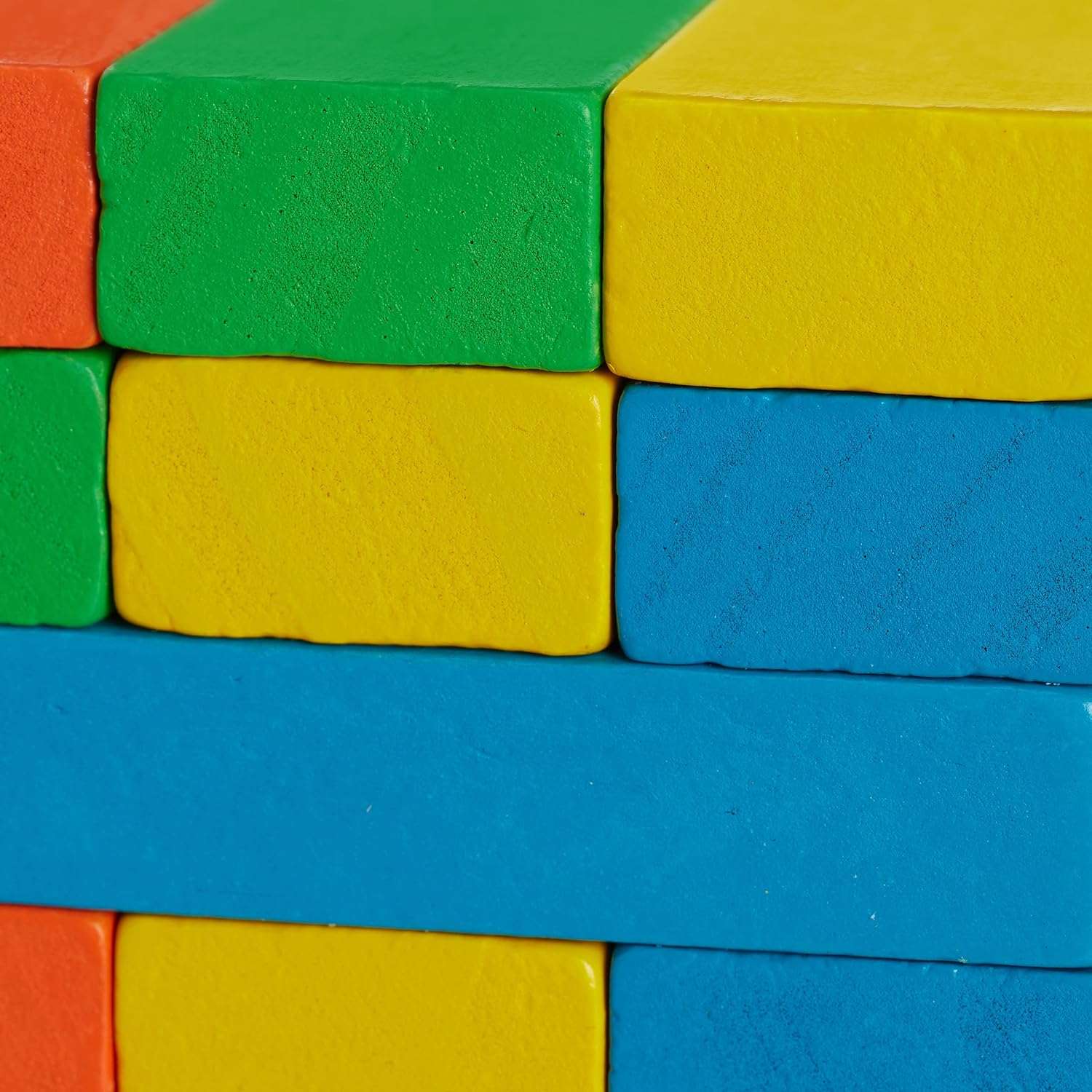Joyfulbabygoods Stacking game Colorful Wooden Stacking Game with Dice - 48 Blocks