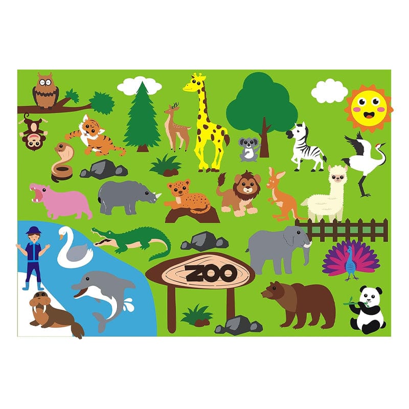Joyfulbabygoods Storyboard Set Zoo Storyboard Set for Kids, Farm-Themed DIY Reusable Board Activity