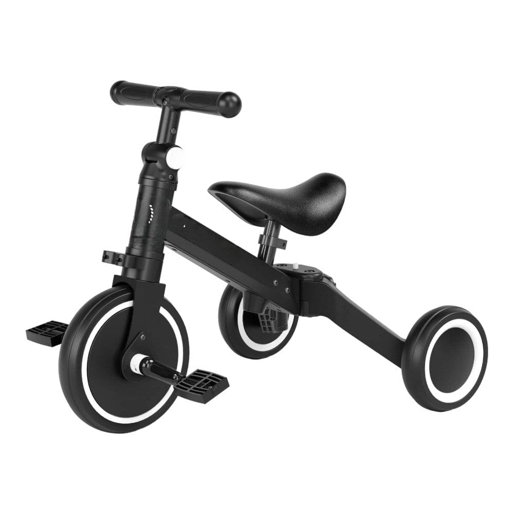 Joyfulbabygoods tricycle Black 3-in-1 Adjustable Toddler Tricycle with Removable Pedals & Seat