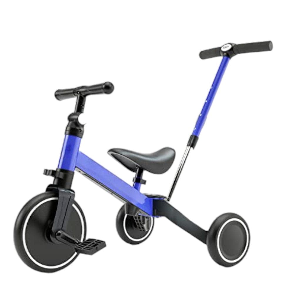 Joyfulbabygoods tricycle Blue+putter 3-in-1 Adjustable Toddler Tricycle with Removable Pedals & Seat
