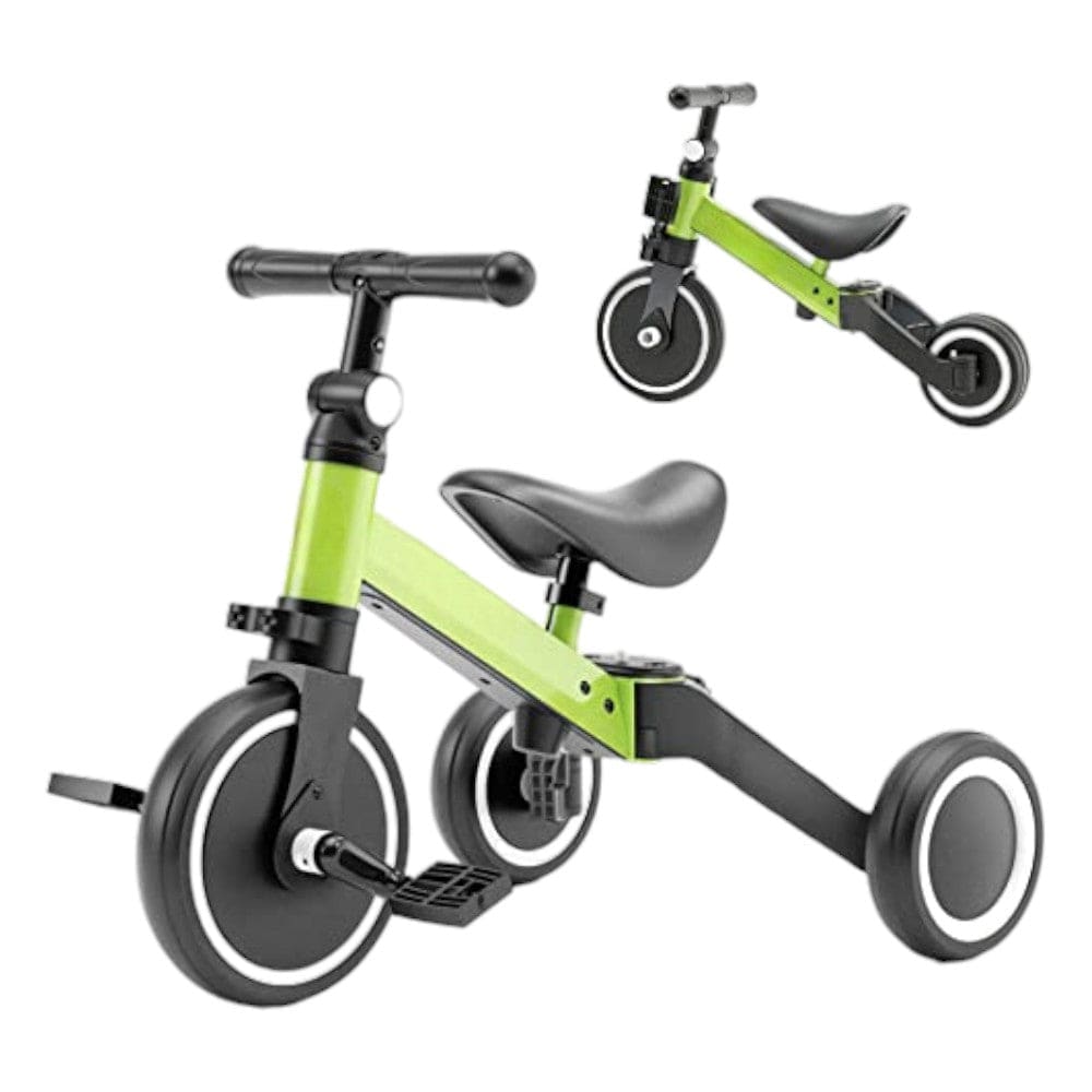 Joyfulbabygoods tricycle Green 3-in-1 Adjustable Toddler Tricycle with Removable Pedals & Seat