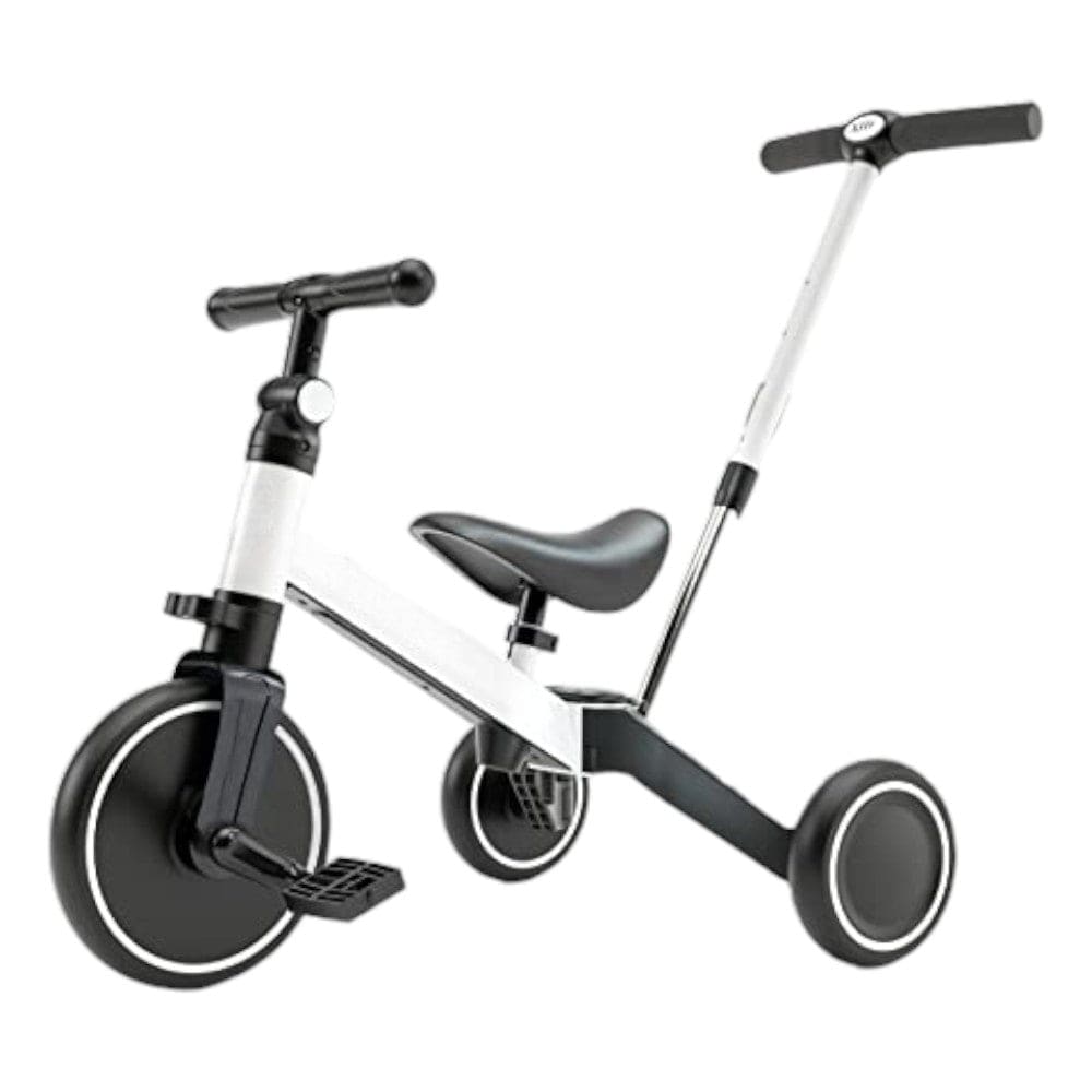 Joyfulbabygoods tricycle White+putter 3-in-1 Adjustable Toddler Tricycle with Removable Pedals & Seat